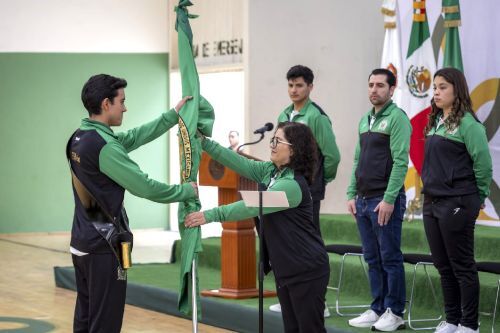 Rectora Patricia Zarza abandera delegación deportiva UAEMéx rumbo a los Campeonatos Nacionales ANUIES 2025